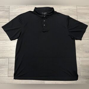 After Dark Mens Black Luxury Modal Blend Polo Shirt Size 2XLT